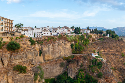 Panoramic view of houses built on th, a Holiday Photo by Fotoeventis