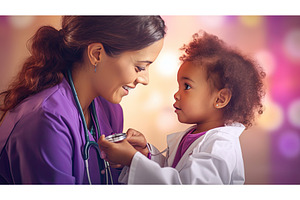 medical stethoscope purple ai, a Health & Medical Photo by pikepicture