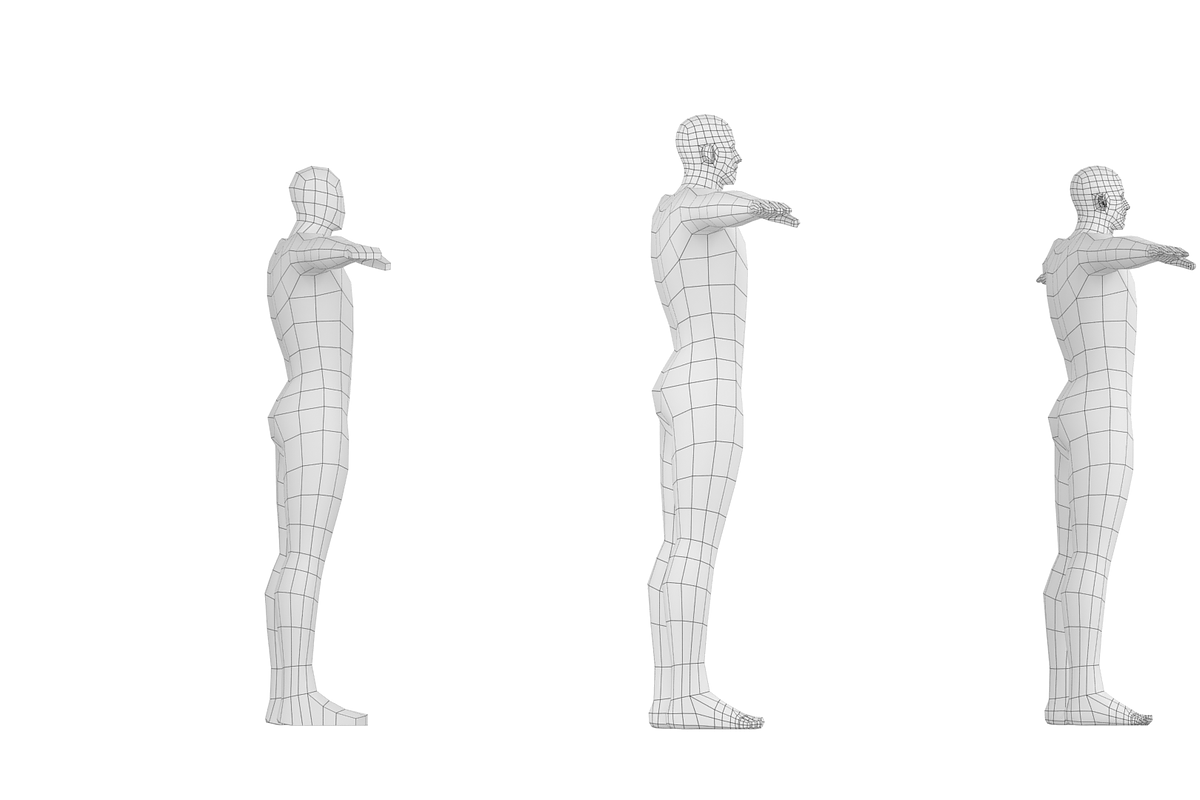 Hero Male in T-Pose Base Mesh, a Characters & Person 3D Model by VK Studio (Photo 4 of 22)