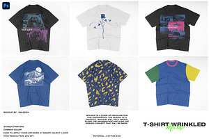 T-shirt Wrinkled Mockup