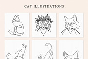 One Line Cats & Dogs: Elegant Pets, an Illustration by amber&ink (Thumbnail 2 of 7)