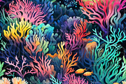 MYSTICAL REEF. Seamless Pack, a Texture Illustration by RefinedFantasyStudio (Thumbnail 2 of 9)