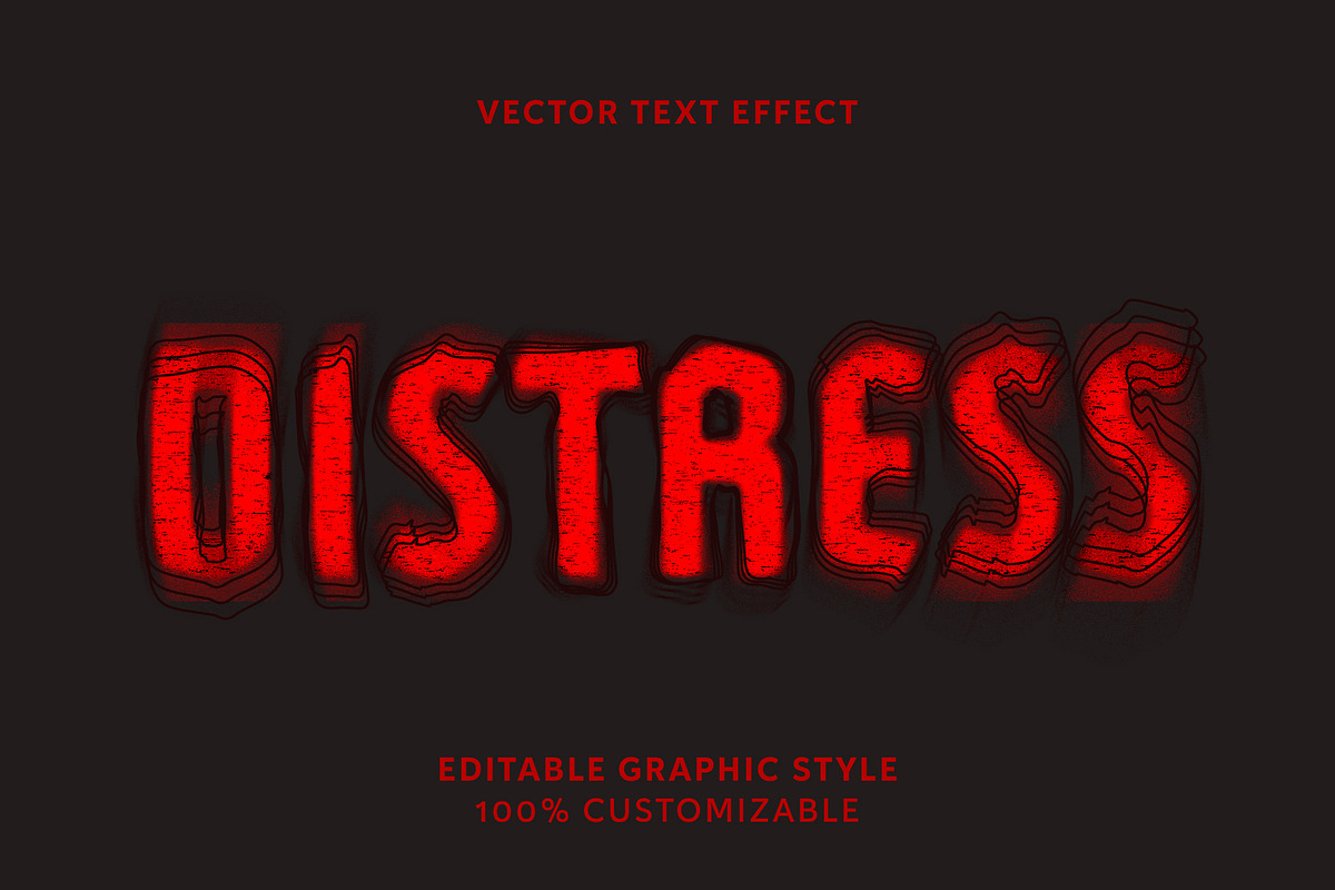 Distressed Horror Glitch Text Effect preview 3