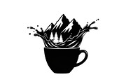 Mountain Coffee Cup Design Bundle, an Illustration by yasushie (Thumbnail 22 of 31)