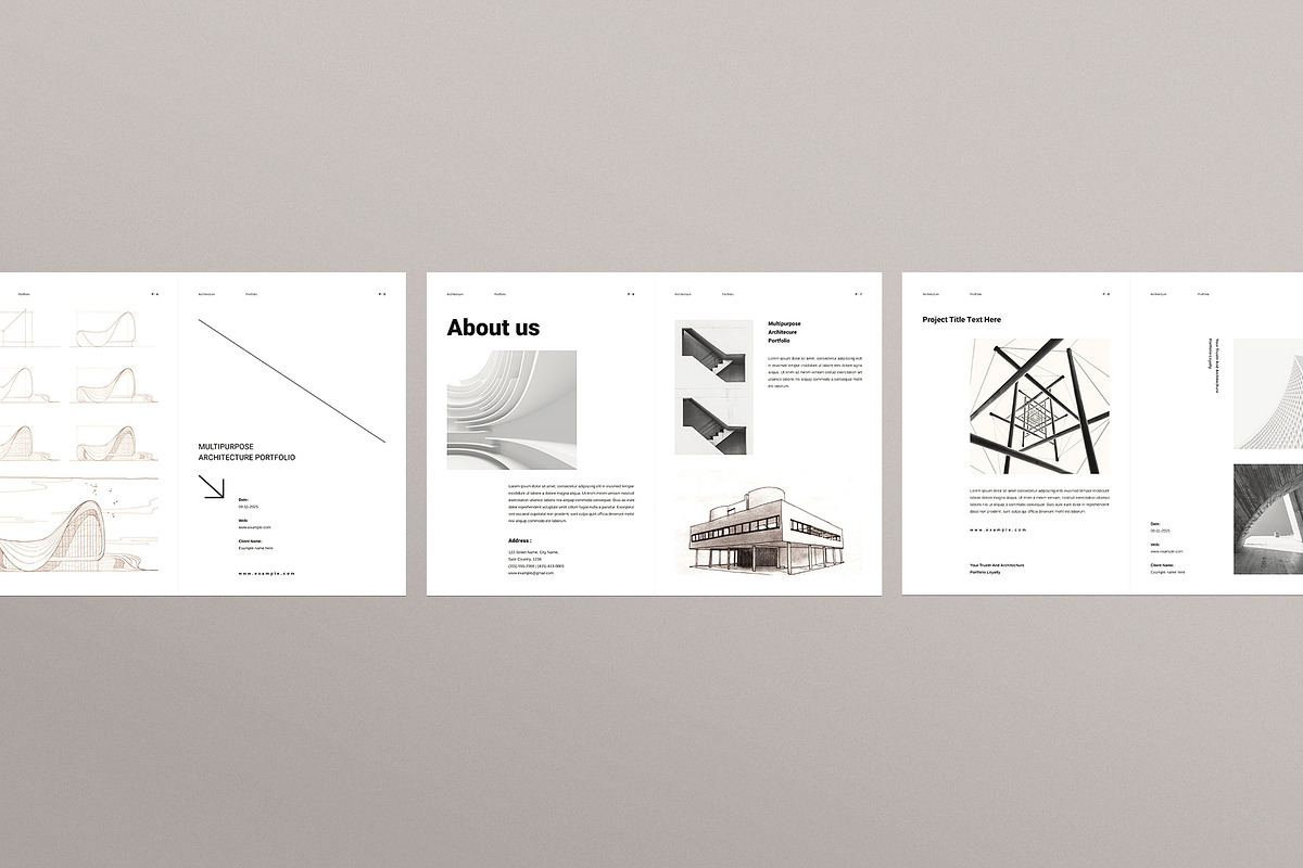 Architecture Brochure Template, a Brochure Template by ArtisanaAura (Photo 4 of 10)