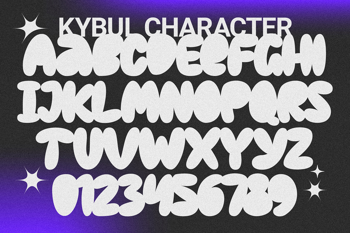 Kybul - Casual Bubbly, a Font by Invasi Studio (Photo 7 of 10)