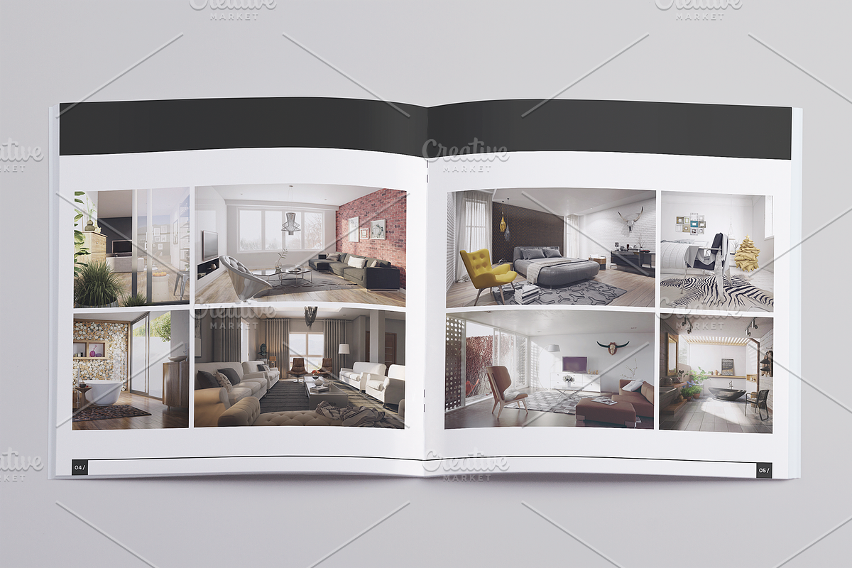 Minimal Interior Design Brochure, a Brochure Template by ShapShapy (Photo 4 of 8)