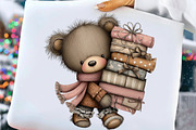 Cute Cartoon-Christmas Clipart Png, an Illustration by Craft Nest (Thumbnail 3 of 11)