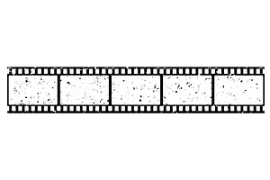Film strip, long grunge, an Illustration by Things for designers