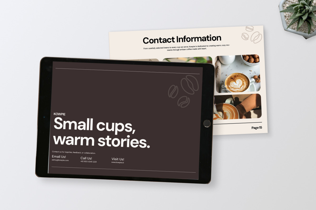 Kowpie - Coffee Brand Guideline, a Magazine Template by productype1 (Photo 6 of 6)