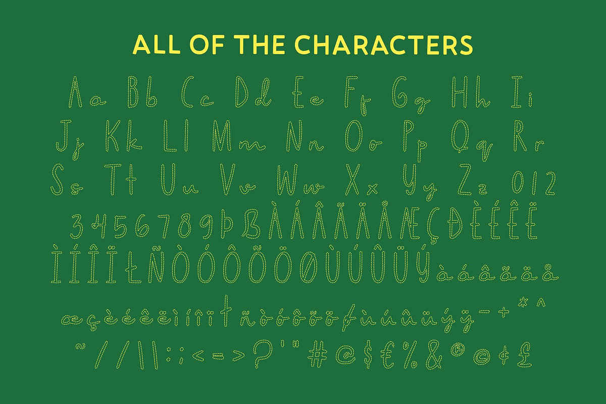 CS Meander Dashed, a Script Font by Craft Supply Co. (Photo 8 of 8)