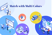 Isometric Business Illustration Pack, a Templates & Theme by Graphicdunk (Thumbnail 6 of 6)