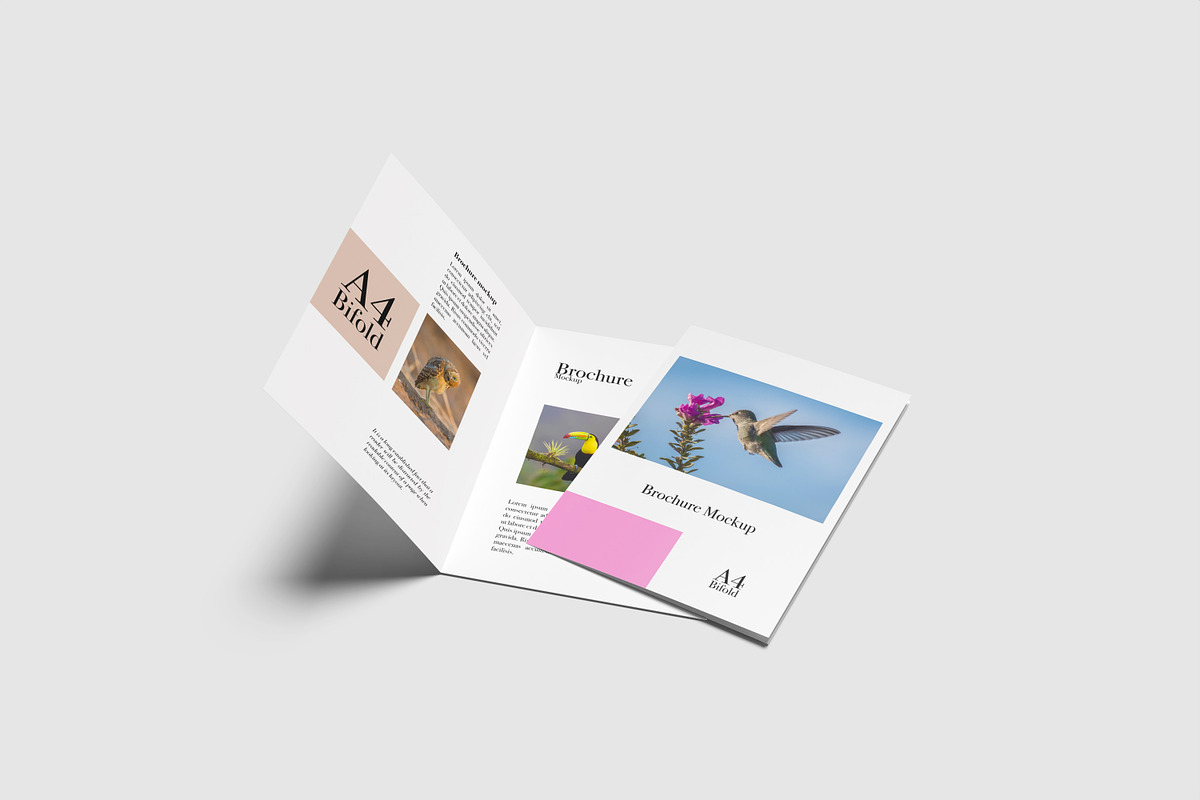 8 PSD - Brochure A4 Bifold Mockup, a Print Template by rahmatmoscae (Photo 1 of 8)