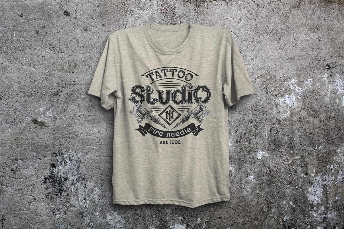 Fire needle -tattoo salon label font, a Symbol Font by Fractal fonts & graphics (Photo 9 of 9)