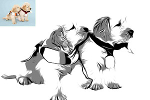 Vector Pets Photoshop Action