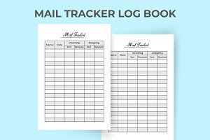 Mail Tracker Notebook KDP Interior