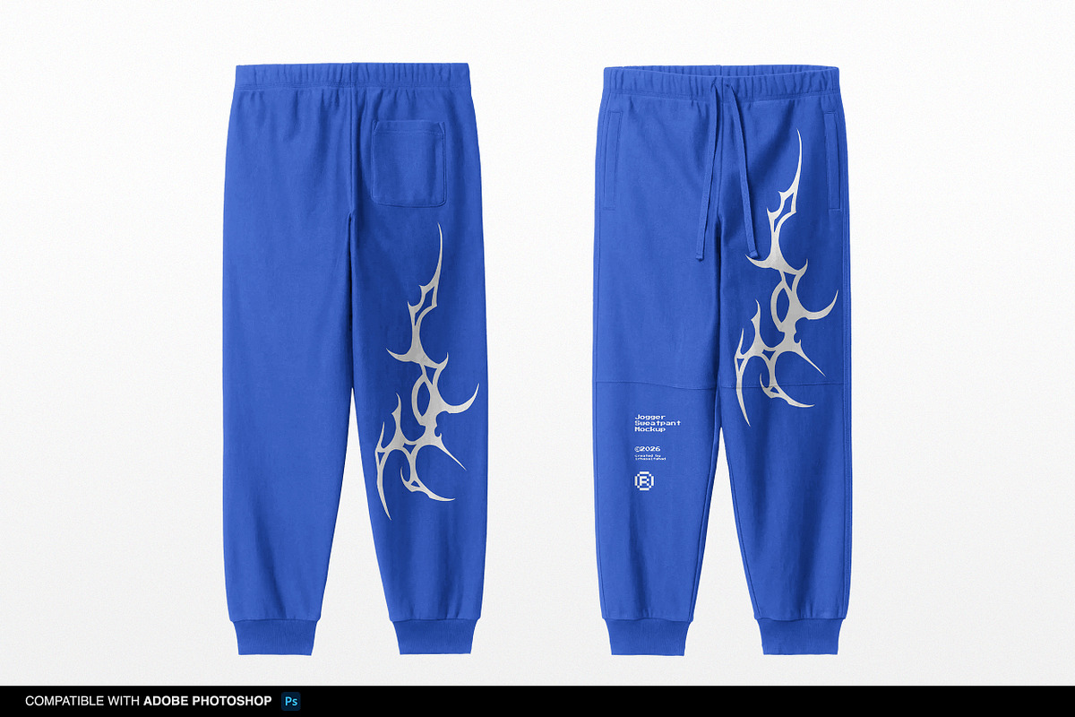Jogger Sweatpants Mockup, a Bottom Mockup by Irhasalfahad (Photo 4 of 5)