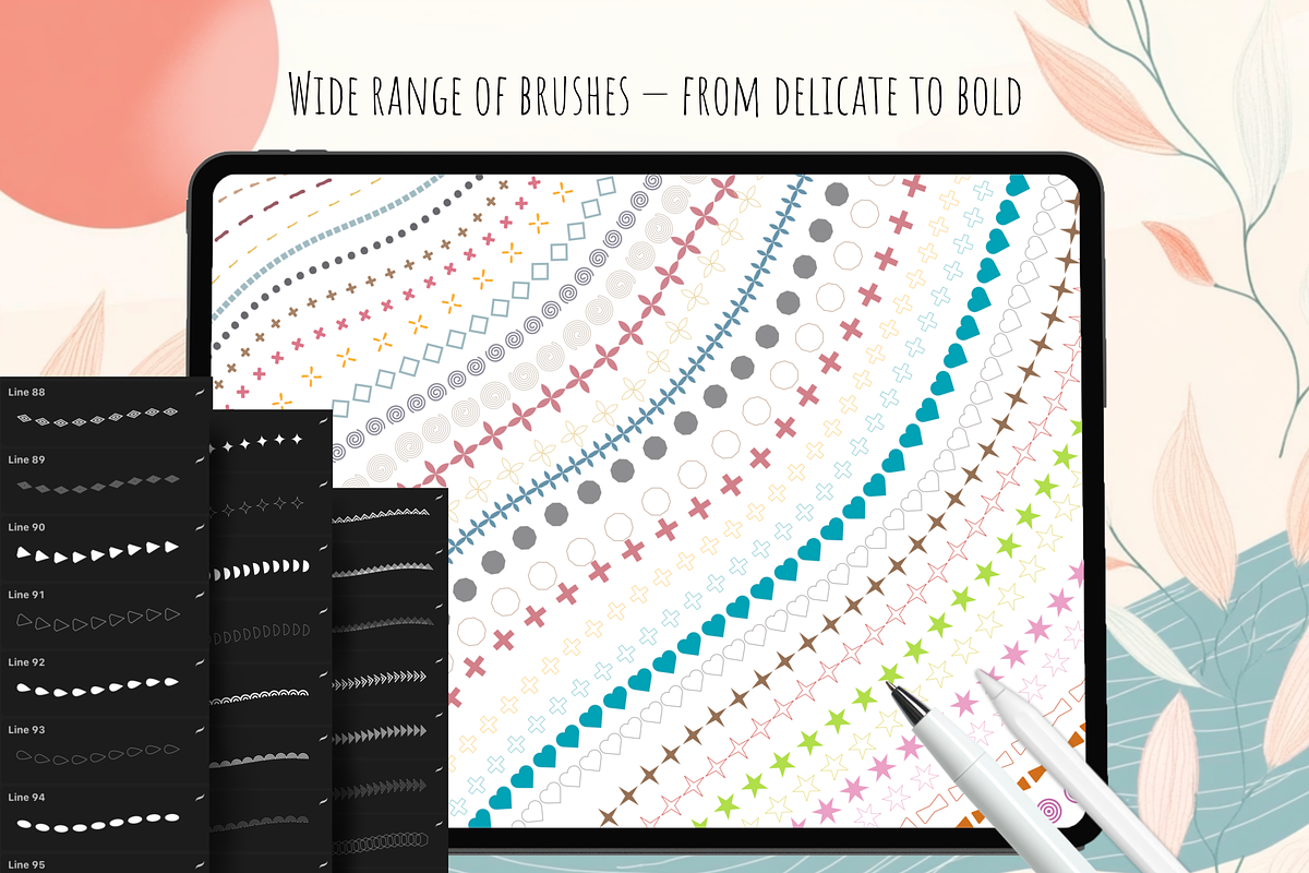 Procreate Boho Line Brushes, a Brushes & More by HopeArtIllustration (Photo 3 of 5)