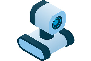 Robot for housekeeping household 3d, a Technology Illustration by SiberianArt
