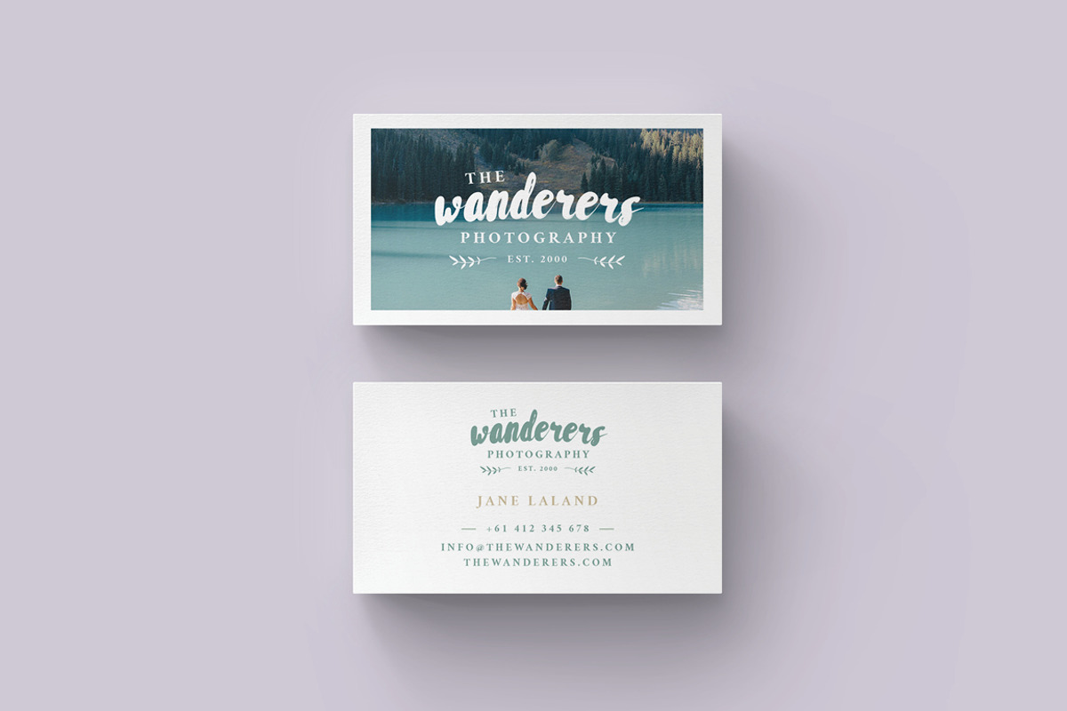 WANDERERS  Business Card Template, a Business Card Template by 46&2 Collective (Photo 3 of 11)