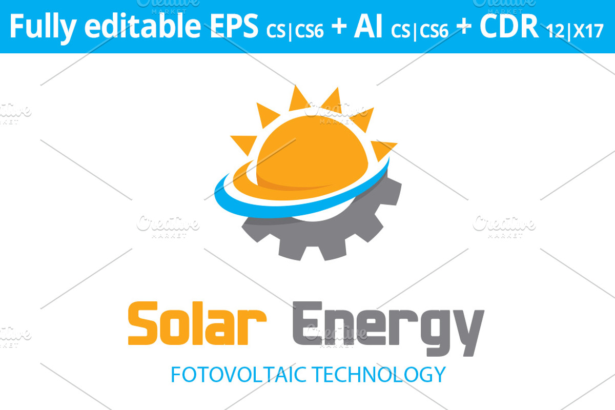 Solar Energy Logo, a Branding & Logo Template by Designoo (Photo 3 of 6)