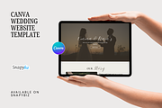 Canva Wedding Website Template, a Landing Page Template by Snapybiz (Thumbnail 2 of 11)