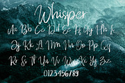Whisper Brushes Font, a Script Font by Say Studio (Thumbnail 11 of 13)