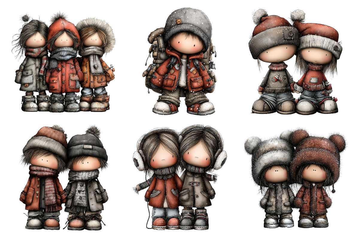 Winter Fashion Kids Clipart, an Illustration by Daily.Designs (Photo 4 of 5)