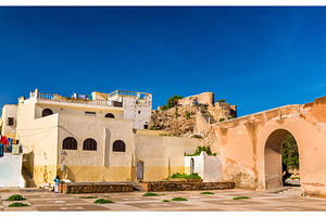 Houses in azemmour town morocco featuring africa, azemmour, and moroccan, an Architecture Photo by Leonid Andronov