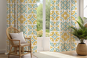 Sunlit Sage Mosaic Seamless Pattern, a Pattern Graphic by OwlAndFern (Thumbnail 2 of 15)