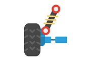 Car Suspension Flat Icon, a Duotone Icon by Pexelpy (Thumbnail 2 of 2)