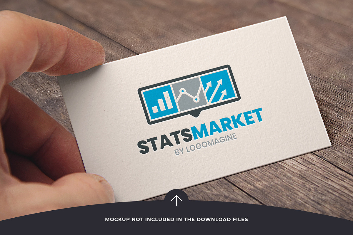 Stats Market Logo Template, a Branding & Logo Template by LOGOMAGINE (Photo 2 of 13)