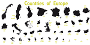 Countries Of Europe, a Symbol Font by ingoFonts (Thumbnail 1 of 2)