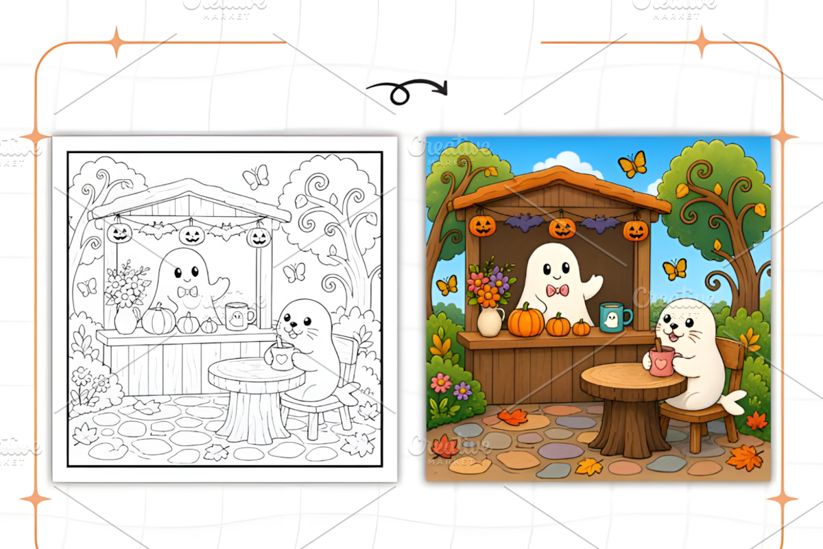Cute Spooky Book Bold and Easy, a Seasonal Illustration by Design Station (Photo 6 of 8)