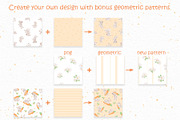 Cute bunny watercolor clipart set, an Illustration by susie-p-art (Thumbnail 15 of 16)