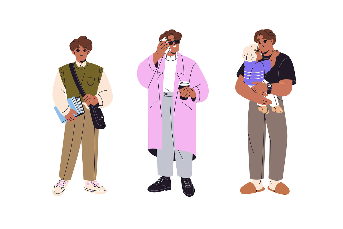 Human life cycle set, a Person Illustration by PaperTrident (Photo 7 of 9)