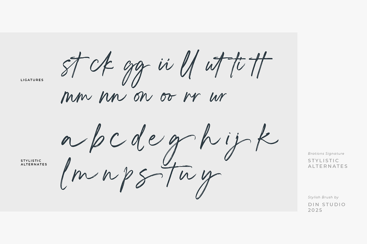 Brations Signature, a Font by din-studio.com (Photo 7 of 16)