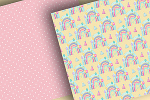 Birthday Party Digital Papers