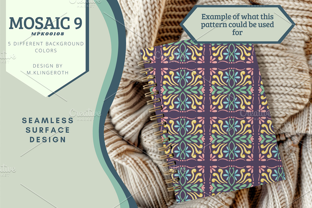 Mosaic 9, MPK00108, a Pattern Graphic by MissPerfectKaos (Photo 11 of 11)