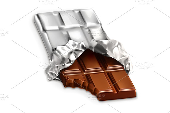 Bitten Chocolate Illustration