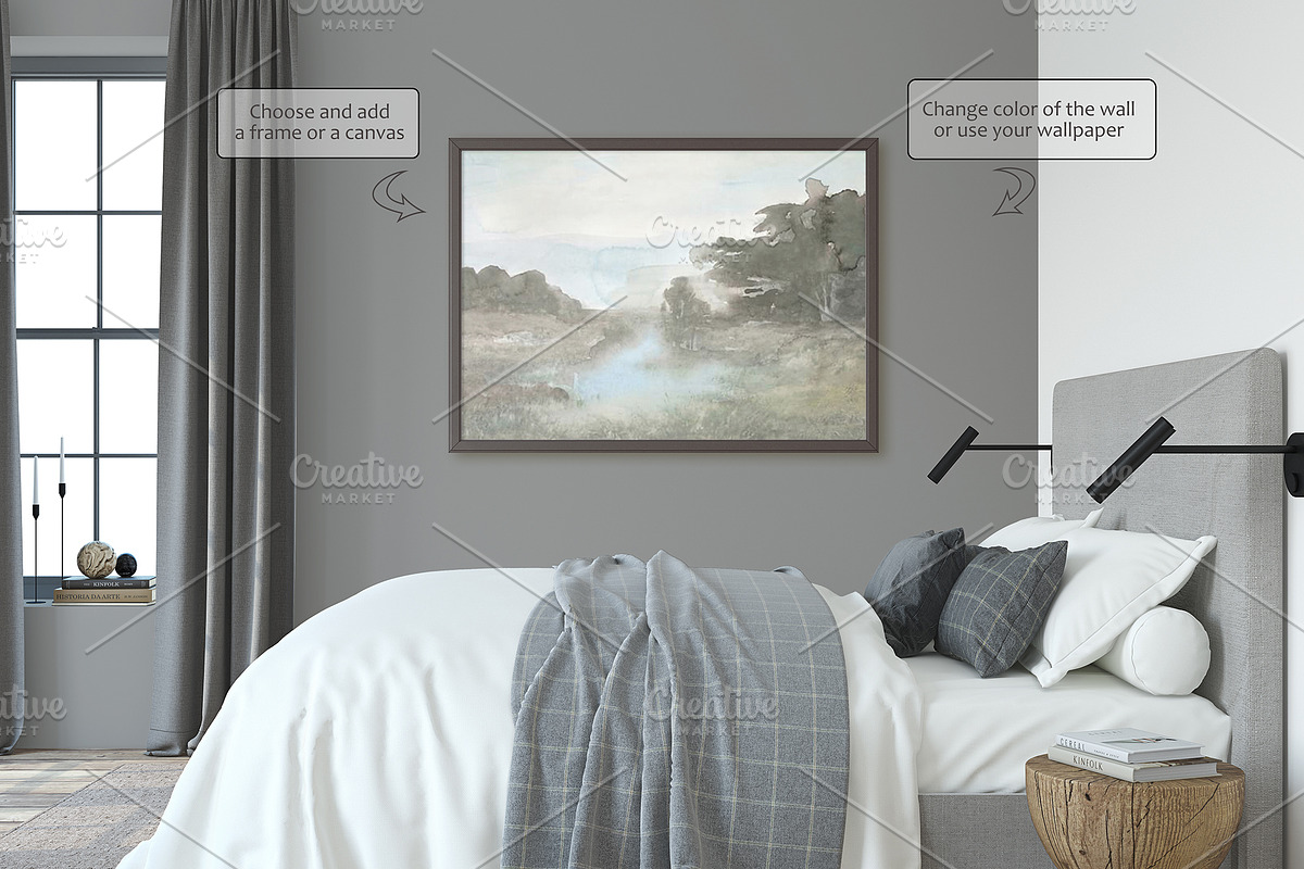 MINIMALIST HOME Wall&Framr Mockups, a Poster Template by MyHomeMockups (Photo 4 of 11)