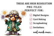 Whimsical Patriotic Sheep Clipart, an Illustration by OK Design (Thumbnail 4 of 6)