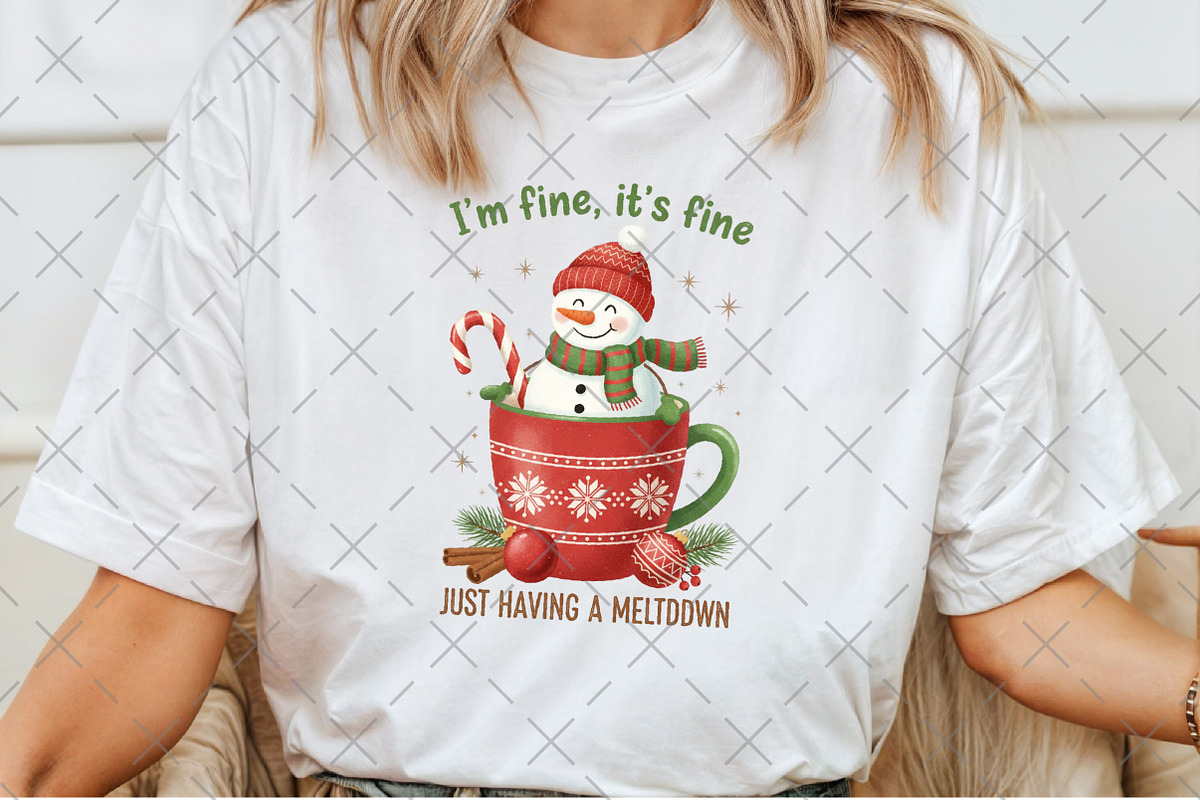 Funny Cute Snowman Png Christmas PNG, an Illustration by Craft Nest (Photo 6 of 6)