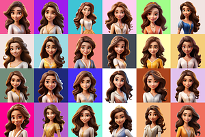 125 Animoji Avatars - Disney Princes