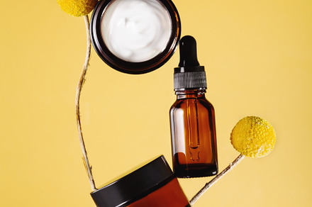 Plant-balanced cosmetic products serums and moisturizing cream., a Beauty & Fashion Photo by matucha