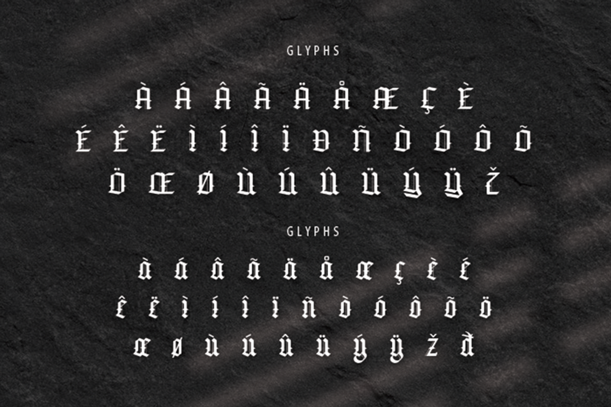 Risselamp, a Blackletter Font by GlottaTypeface (Photo 7 of 8)