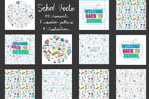 Back To School Vector Set