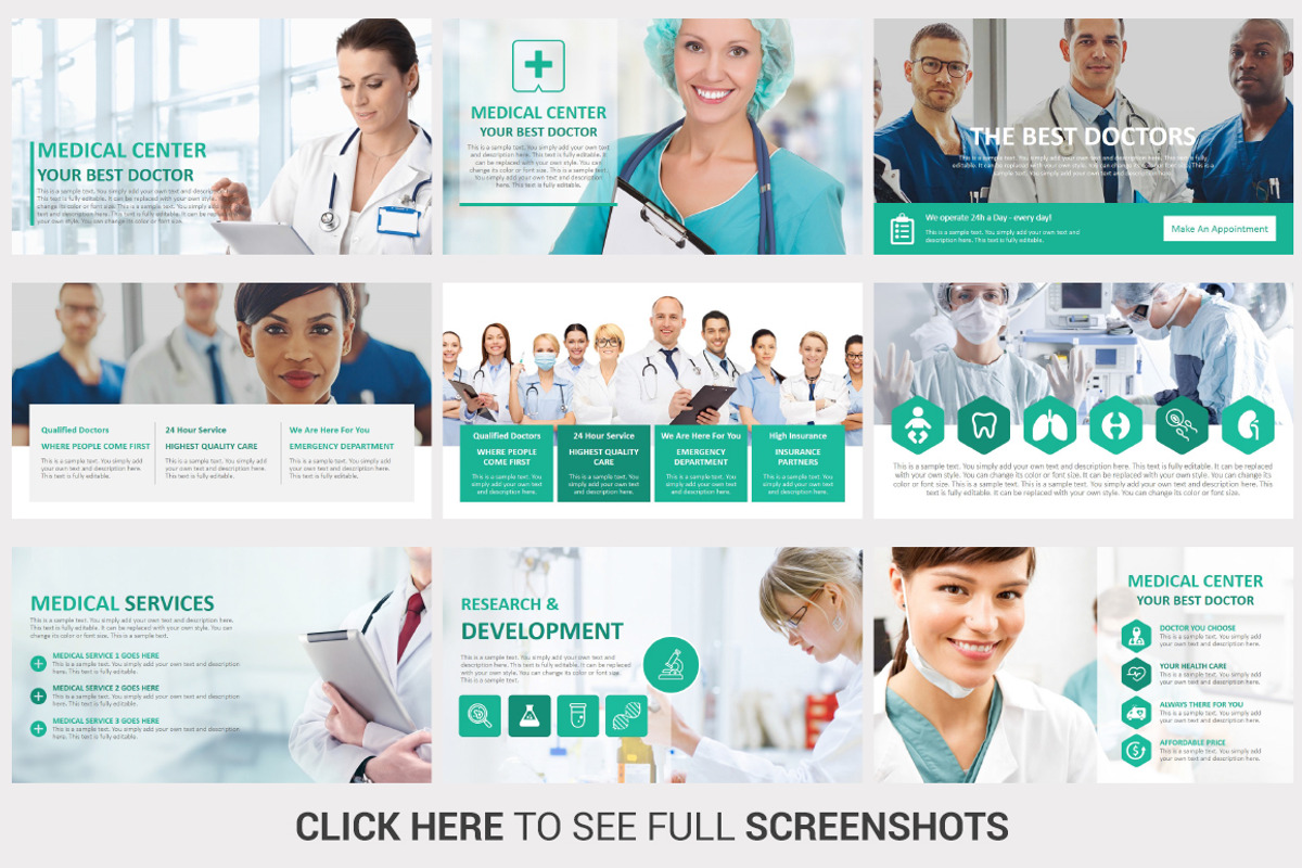 Medical PowerPoint Template, a Presentation Template by SlideSalad (Photo 5 of 9)