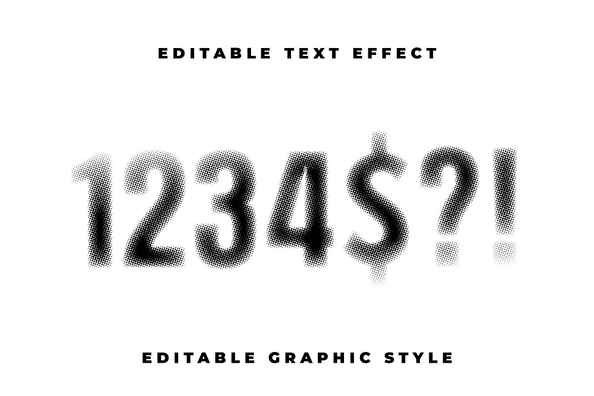 Halftone Gradient Shadow Text Effect preview 2