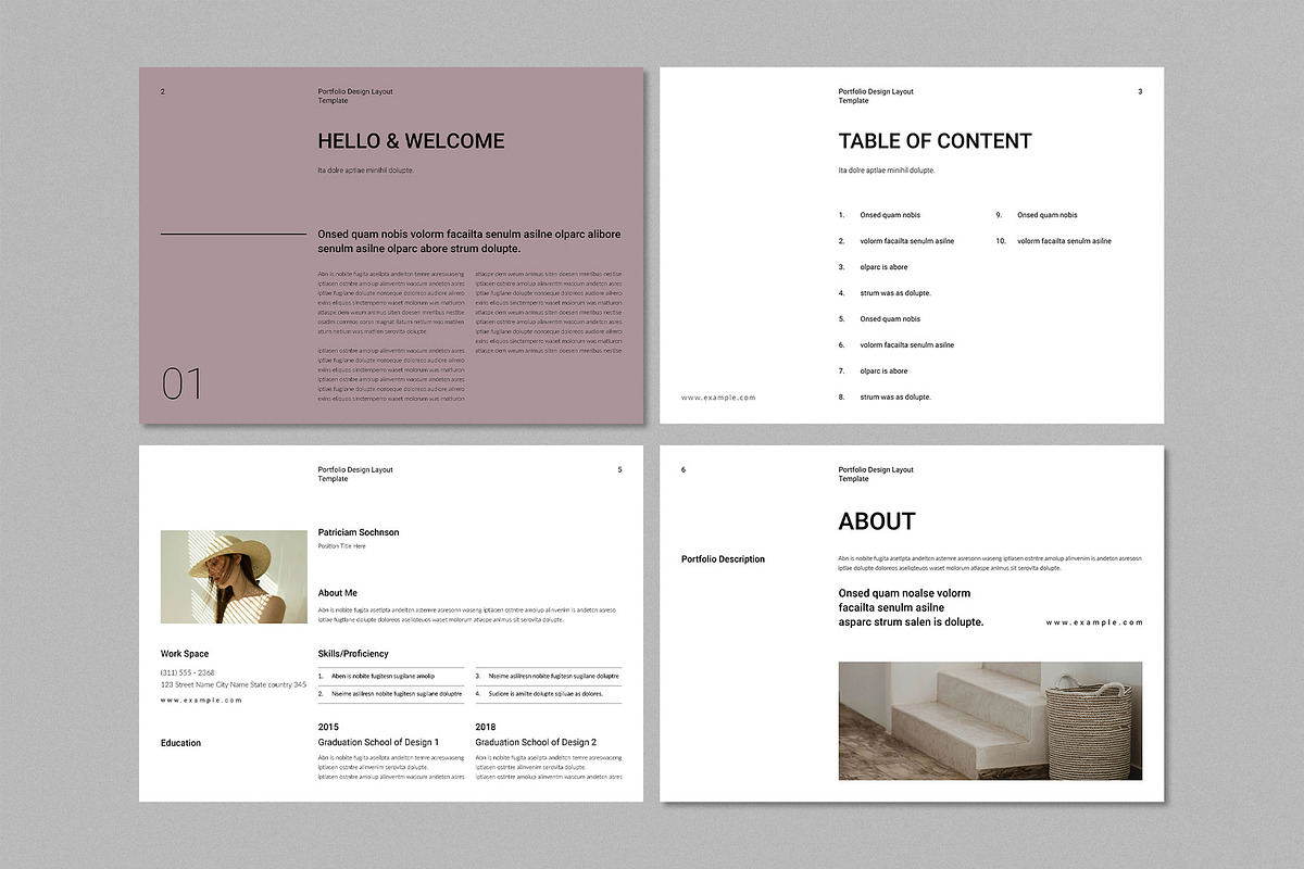 Portfolio & Resume Template Landscap, a Brochure Template by ElvinPrint (Photo 4 of 8)